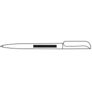 Długopis RETRO, transparentny przydymiony