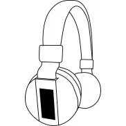 Słuchawki bezprzewodowe FREE MUSIC, biały