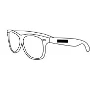 Okulary przeciwsłoneczne POPULAR, biały