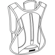 Plecak sportowy LED RUN, czarny, szary