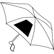 Lekki, super-mini parasol POCKET, niebieski