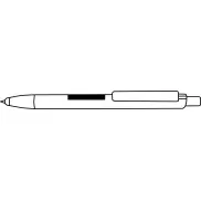 Długopis GENEVA, czarny, srebrny