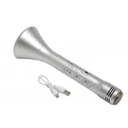 Mikrofon karaoke CHOIR, srebrny
