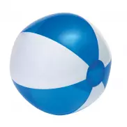 Piłka plażowa OCEAN, biały, transparentny niebieski