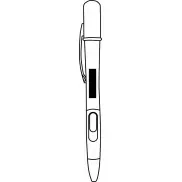 Długopis LUX TOUCH, srebrny