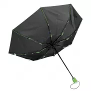 Automatyczny, wiatroodporny, kieszonkowy parasol STREETLIFE, czarny, jasnozielony