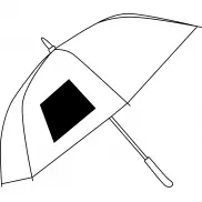 Automatyczny parasol VIP, niebieski, transparentny