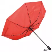 Automatyczny, wiatroodporny parasol kieszonkowy PLOPP, czerwony