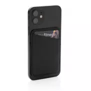 Magnetyczne etui na kartę kredytową do telefonu iPhone 12 - czarny