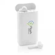 Power bank 5000 mAh, słuchawki bezprzewodowe TWS Liberty - biały