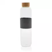 Szklana butelka 750 ml Impact w pokrowcu - neutralny, szary