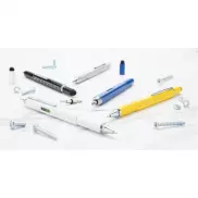 Długopis wielofunkcyjny, poziomica, śrubokręt, touch pen - biały