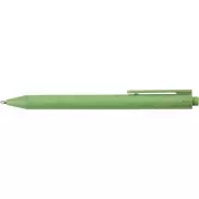Notatnik ok. A5 ze słomy pszenicznej z długopisem - zielony