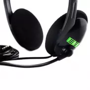 Zestaw słuchawkowy: słuchawki nauszne z mikrofonem | Kaur - czarny