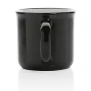 Kubek ceramiczny 280 ml - czarny, biały