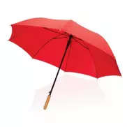 Bambusowy parasol automatyczny 27' Impact AWARE™ rPET - czerwony