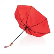 Bambusowy parasol automatyczny 21' Impact AWARE™ rPET - czerwony