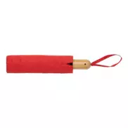 Bambusowy parasol automatyczny 21' Impact AWARE™ rPET - czerwony