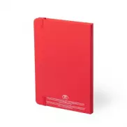 Antybakteryjny notatnik A5 - czerwony