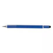 Długopis wielofunkcyjny, poziomica, śrubokręt, touch pen - granatowy