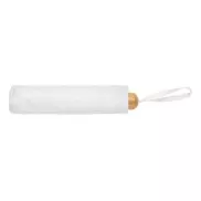 Mały bambusowy parasol 20.5' Impact AWARE™ rPET - biały