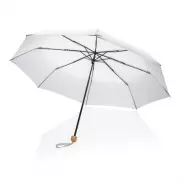 Mały bambusowy parasol 20.5' Impact AWARE™ rPET - biały