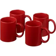 4-częściowy zestaw upominkowy Ceramic, czerwony