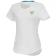 Jade - koszulka damska z recyklingu z krótkim rękawem, s, biały
