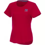 Jade - koszulka damska z recyklingu z krótkim rękawem, xs, czerwony