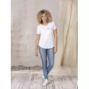 Jade - koszulka damska z recyklingu z krótkim rękawem, xl, niebieski