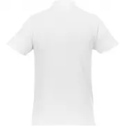 Helios - koszulka męska polo z krótkim rękawem, l, biały