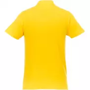 Helios - koszulka męska polo z krótkim rękawem, m, żółty