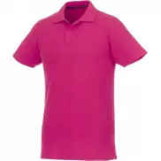 Helios - koszulka męska polo z krótkim rękawem, s, różowy