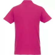 Helios - koszulka męska polo z krótkim rękawem, l, różowy
