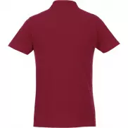 Helios - koszulka męska polo z krótkim rękawem, l, czerwony