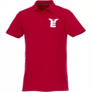 Helios - koszulka męska polo z krótkim rękawem, xxl, czerwony