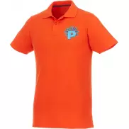 Helios - koszulka męska polo z krótkim rękawem, s, pomarańczowy