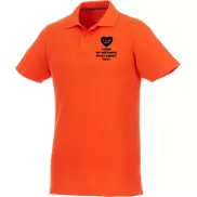 Helios - koszulka męska polo z krótkim rękawem, l, pomarańczowy