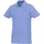 Helios - koszulka męska polo z krótkim rękawem, m, niebieski