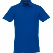 Helios - koszulka męska polo z krótkim rękawem, xl, niebieski