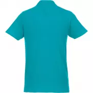Helios - koszulka męska polo z krótkim rękawem, xl, niebieski