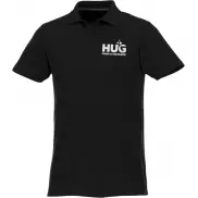 Helios - koszulka męska polo z krótkim rękawem, 4xl, czarny