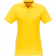 Helios - koszulka damska polo z krótkim rękawem, l, żółty