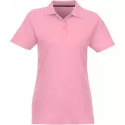 Helios - koszulka damska polo z krótkim rękawem, m, różowy
