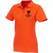 Helios - koszulka damska polo z krótkim rękawem, xs, pomarańczowy