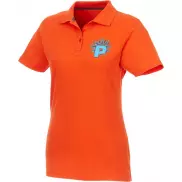 Helios - koszulka damska polo z krótkim rękawem, xl, pomarańczowy