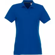 Helios - koszulka damska polo z krótkim rękawem, xl, niebieski