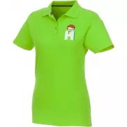 Helios - koszulka damska polo z krótkim rękawem, l, zielony