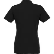 Helios - koszulka damska polo z krótkim rękawem, xl, czarny