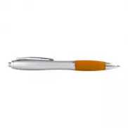 Długopis plastikowy, gumowany - pomarańczowy